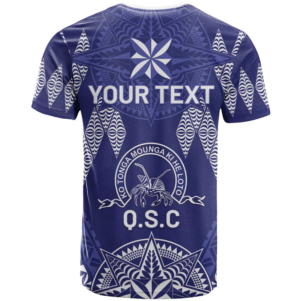 Personalised Queen Salote College Centenary T Shirt Tongan Kupesi Pattern - Polynesian Pride