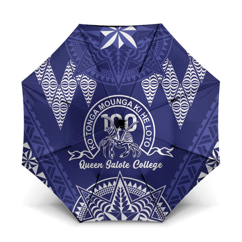 Queen Salote College Centenary Umbrella Tongan Kupesi Pattern - Polynesian Pride