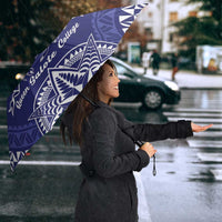 Queen Salote College Centenary Umbrella Tongan Kupesi Pattern - Polynesian Pride