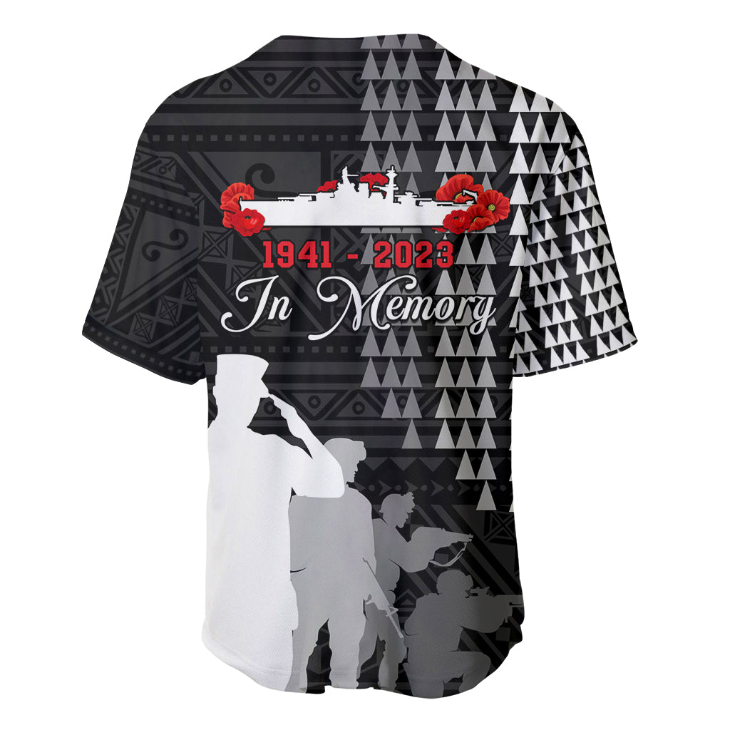 Pearl Harbor Remembrance Day Baseball Jersey USS Arizona In Memory With Polynesian Pattern LT05 - Polynesian Pride