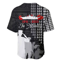 Pearl Harbor Remembrance Day Baseball Jersey USS Arizona In Memory With Polynesian Pattern LT05 - Polynesian Pride