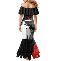 Pearl Harbor Remembrance Day Mermaid Dress USS Arizona In Memory With Polynesian Pattern LT05 - Polynesian Pride
