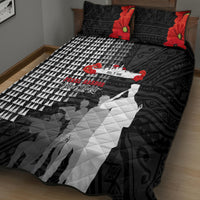 Pearl Harbor Remembrance Day Quilt Bed Set USS Arizona In Memory With Polynesian Pattern LT05 - Polynesian Pride