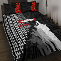 Pearl Harbor Remembrance Day Quilt Bed Set USS Arizona In Memory With Polynesian Pattern LT05 - Polynesian Pride