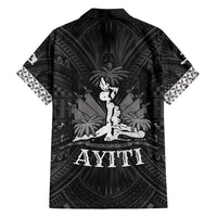 Haiti 1804 Family Matching Long Sleeve Bodycon Dress and Hawaiian Shirt Polynesian Silver Neg Maron