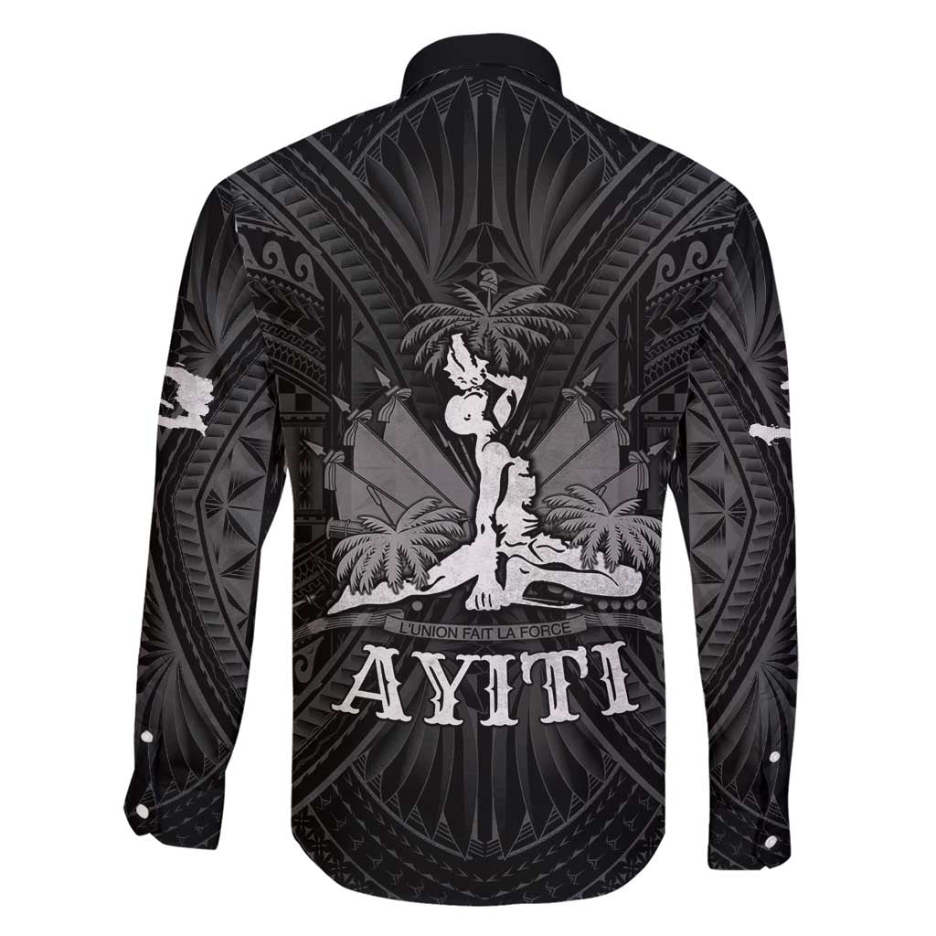 Haiti 1804 Family Matching Short Sleeve Bodycon Dress and Hawaiian Shirt Polynesian Silver Neg Maron