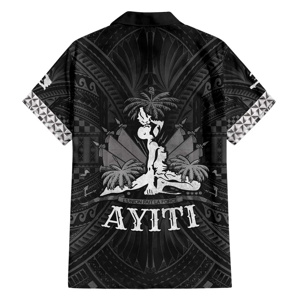 Haiti 1804 Family Matching Tank Maxi Dress and Hawaiian Shirt Polynesian Silver Neg Maron