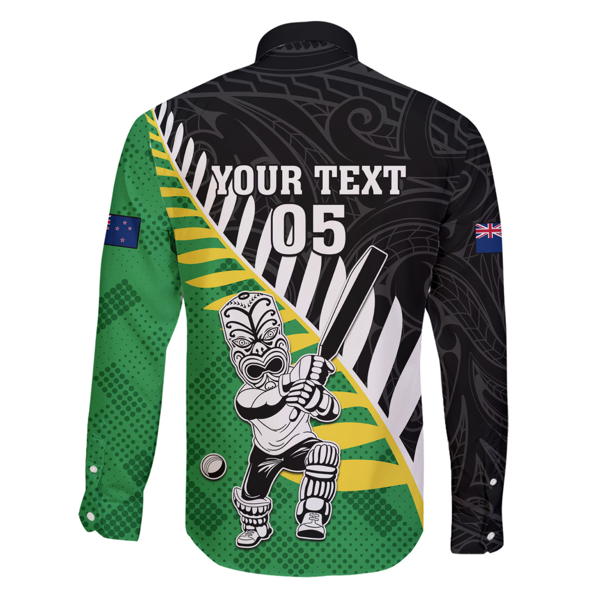 Custom New Zealand Central Districts Cricket Family Matching Short Sleeve Bodycon Dress and Hawaiian Shirt With Maori Pattern