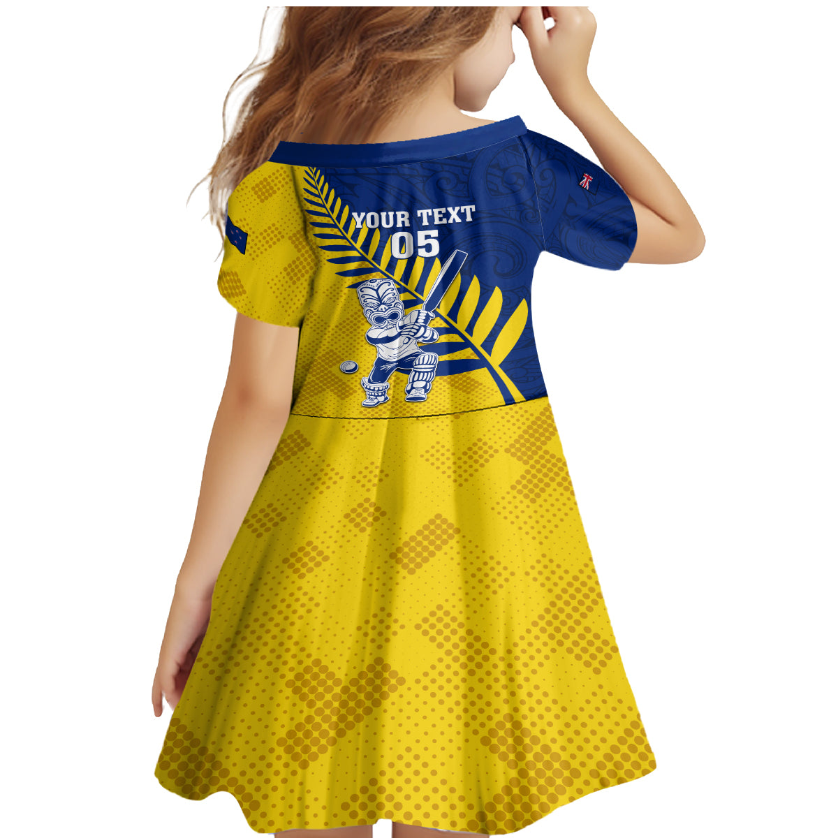 Custom New Zealand Otago Cricket Family Matching Mermaid Dress and Hawaiian Shirt With Maori Pattern