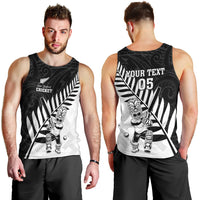 Custom New Zealand Cricket Men Tank Top With Maori Pattern