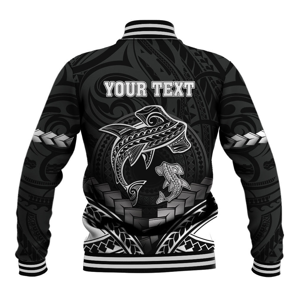 Personalised Happy Father's Day Baseball Jacket I Love You Dad Polynesian Style