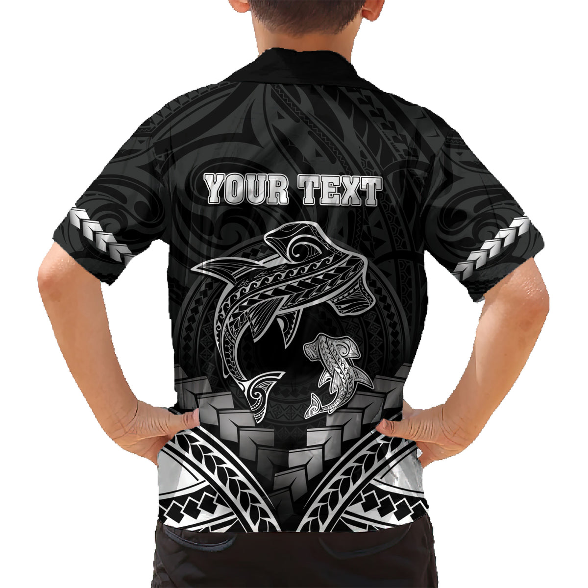 Personalised Happy Father's Day Kid Hawaiian Shirt I Love You Dad Polynesian Style LT05 - Polynesian Pride