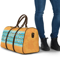 Hawaii Humuhumu Fish Maile Pikake Lei Travel Bag Tribal Tapa Orange Version