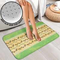 Hawaii Humuhumu Fish Maile Pikake Lei Bathroom Set Tribal Tapa Green Version