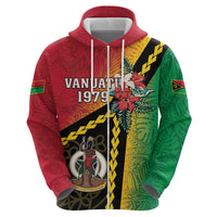 Happy Vanuatu Constitution Day Hoodie Flag Style With Sand Drawing Pattern LT05 - Polynesian Pride