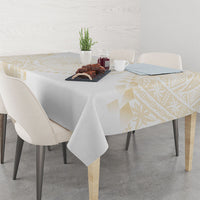 Tonga White Sunday Tablecloth Lotu Tamaiti Tongan Kupesi Pattern LT05 - Polynesian Pride