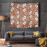 Hawaii Vintage Brown Hibiscus Tapa Pattern Tapestry LT05 - Polynesian Pride