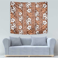Hawaii Vintage Brown Hibiscus Tapa Pattern Tapestry LT05 - Polynesian Pride