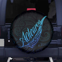 Aotearoa New Zealand Spare Tire Cover Koru Fern Blue Gradient LT05 - Polynesian Pride