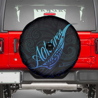 Aotearoa New Zealand Spare Tire Cover Koru Fern Blue Gradient LT05 - Polynesian Pride