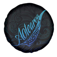 Aotearoa New Zealand Spare Tire Cover Koru Fern Blue Gradient LT05 - Polynesian Pride