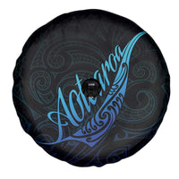Aotearoa New Zealand Spare Tire Cover Koru Fern Blue Gradient LT05 - Polynesian Pride