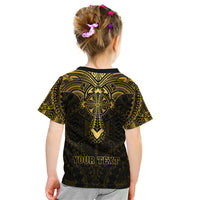 Personalized Polynesia Kid T Shirt With Christian Cross LT05 - Polynesian Pride