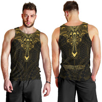 Personalized Polynesia Men Tank Top With Christian Cross LT05 - Polynesian Pride