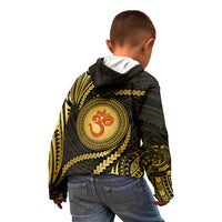 Polynesia Kid Hoodie With Hindu Om Symbol LT05 - Polynesian Pride