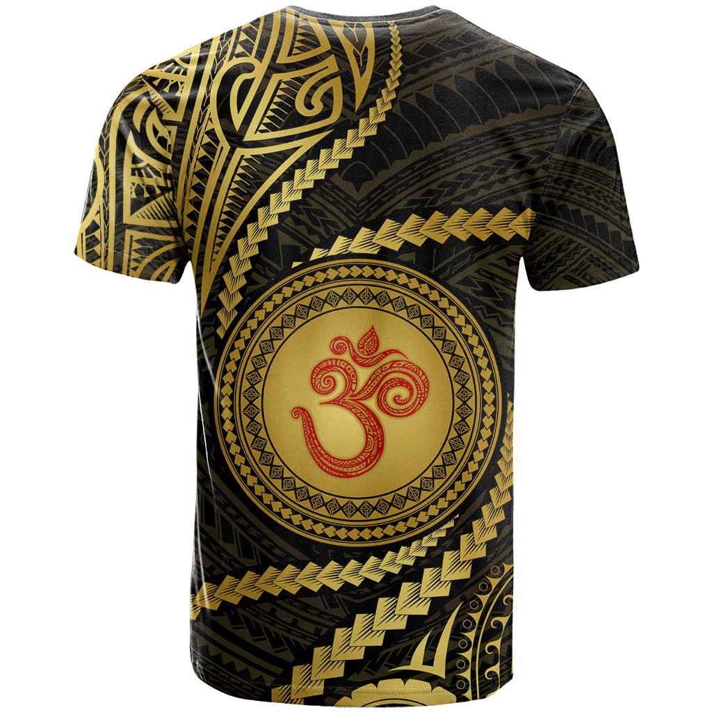 Polynesia T Shirt With Hindu Om Symbol LT05 - Polynesian Pride