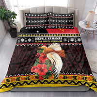 Papua New Guinea Christmas Bedding Set Bird Of Paradise Hamamas Krismas LT05 - Polynesian Pride