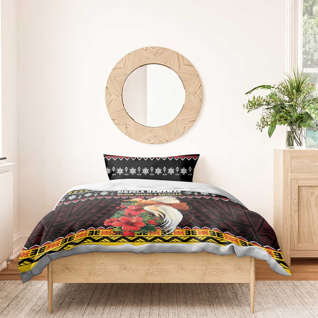 Papua New Guinea Christmas Bedding Set Bird Of Paradise Hamamas Krismas LT05 - Polynesian Pride