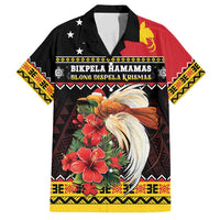 Papua New Guinea Christmas Family Matching Puletasi and Hawaiian Shirt Bird Of Paradise Hamamas Krismas