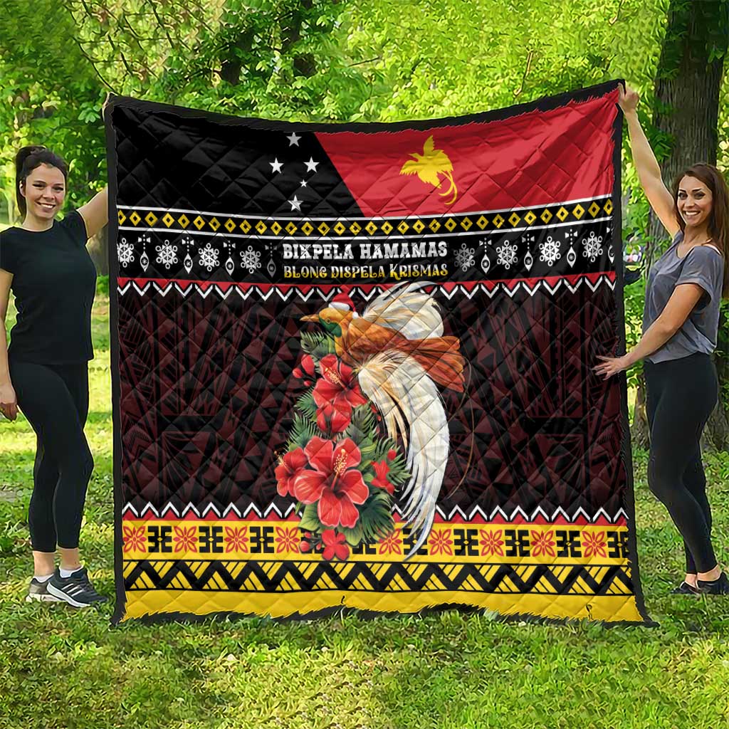 Papua New Guinea Christmas Quilt Bird Of Paradise Hamamas Krismas LT05 - Polynesian Pride