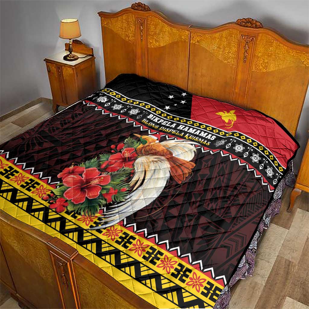 Papua New Guinea Christmas Quilt Bird Of Paradise Hamamas Krismas LT05 - Polynesian Pride
