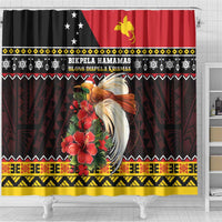 Papua New Guinea Christmas Shower Curtain Bird Of Paradise Hamamas Krismas