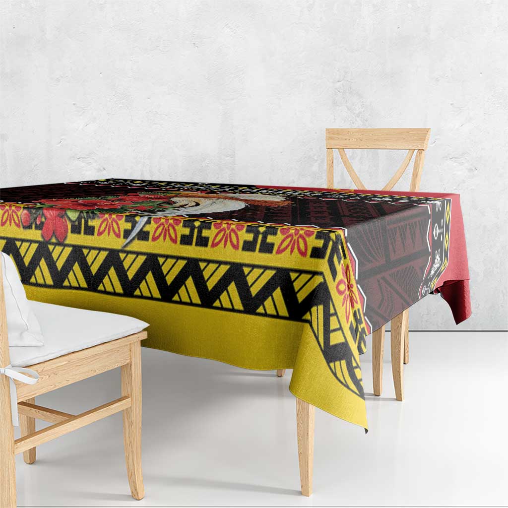 Papua New Guinea Christmas Tablecloth Bird Of Paradise Hamamas Krismas