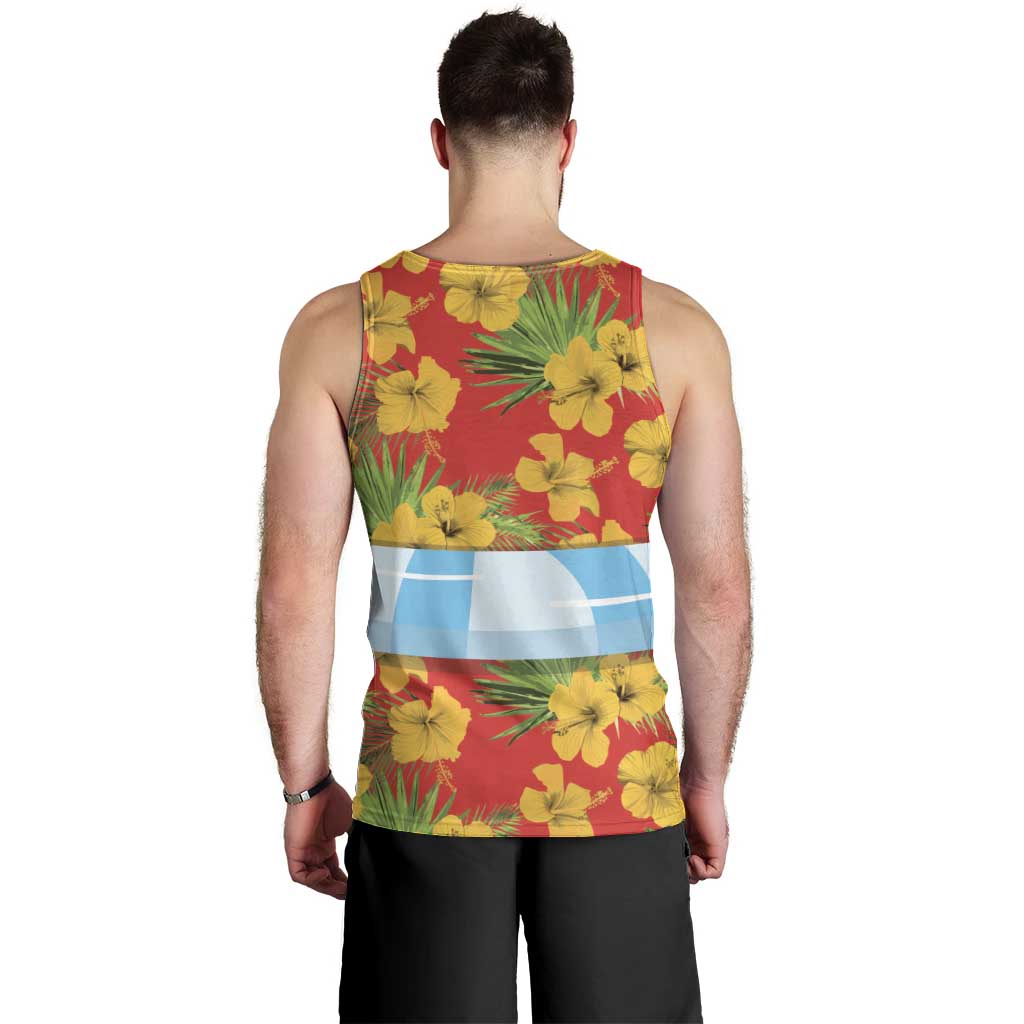 Polynesia Santa Claus Costume Men Tank Top Tropical Vibe