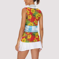 Polynesia Santa Claus Costume Women Sleeveless Polo Shirt Tropical Vibe LT05 - Polynesian Pride