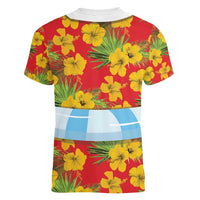 Polynesia Santa Claus Costume Women V-Neck T-Shirt Tropical Vibe LT05 - Polynesian Pride