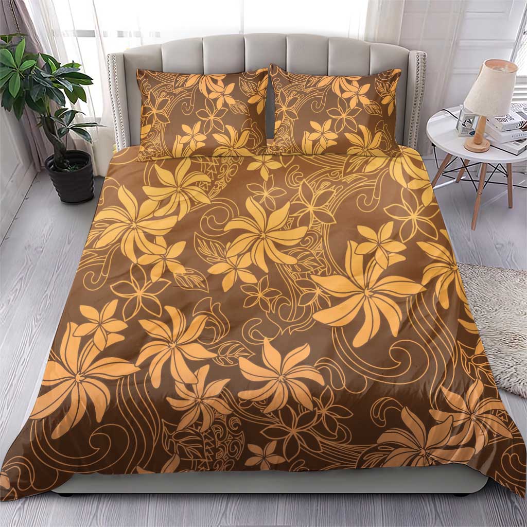 Tiare Tahiti Bedding Set Brown Polynesia Motifs - Polynesian Pride