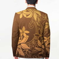 Tiare Tahiti Blazer Brown Polynesia Motifs - Polynesian Pride