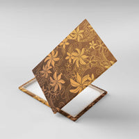 Tiare Tahiti Canvas Wall Art Brown Polynesia Motifs - Polynesian Pride