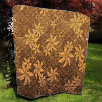 Tiare Tahiti Quilt Brown Polynesia Motifs - Polynesian Pride