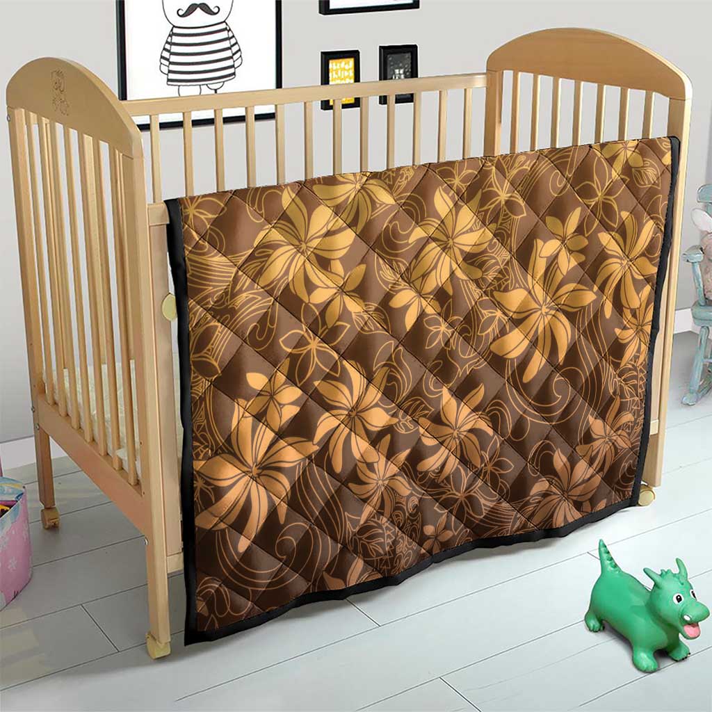 Tiare Tahiti Quilt Brown Polynesia Motifs - Polynesian Pride