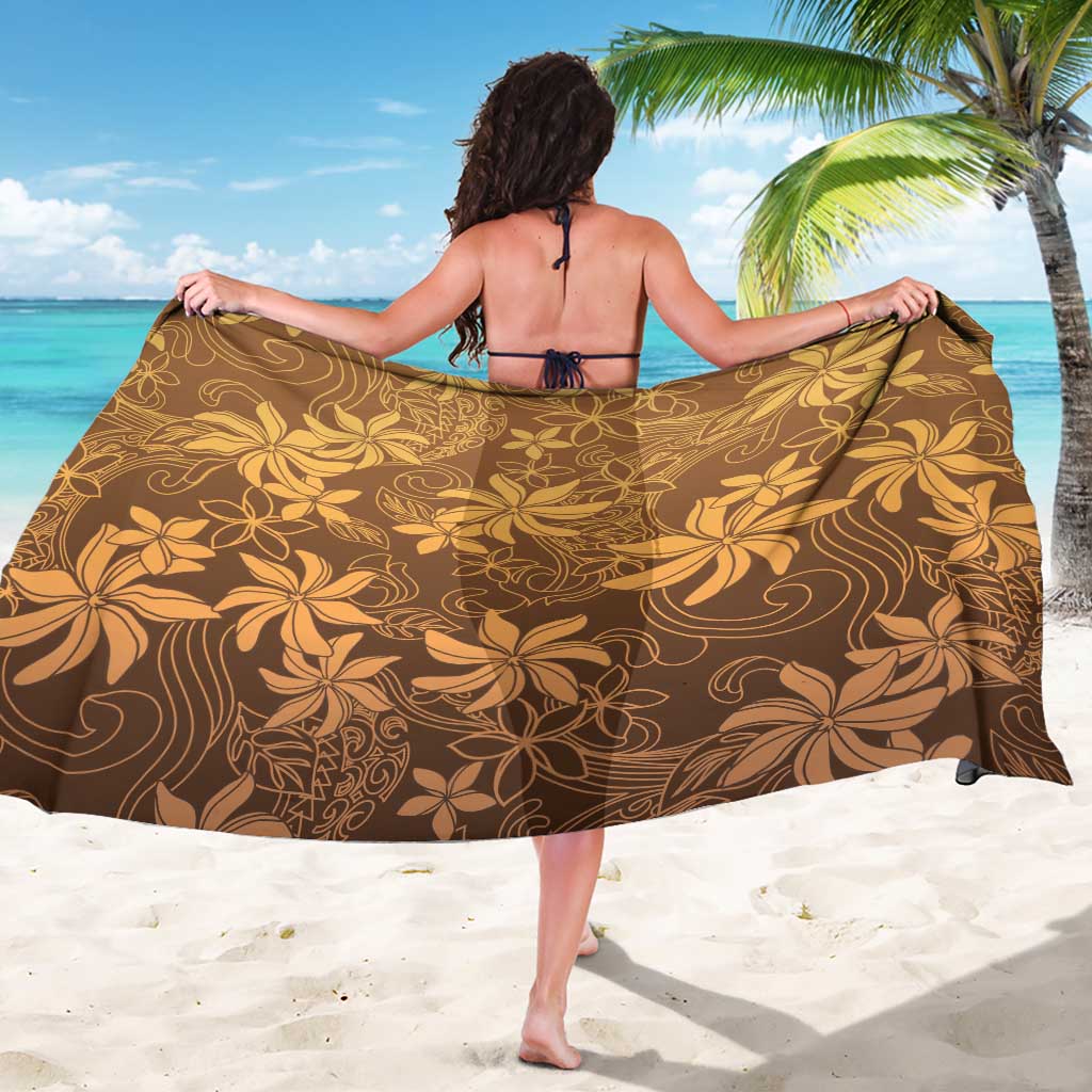 Tiare Tahiti Sarong Brown Polynesia Motifs - Polynesian Pride