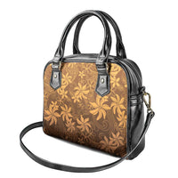Tiare Tahiti Shoulder Handbag Brown Polynesia Motifs - Polynesian Pride