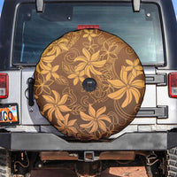 Tiare Tahiti Spare Tire Cover Brown Polynesia Motifs - Polynesian Pride