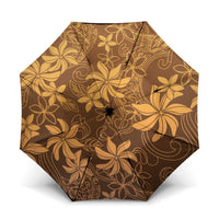 Tiare Tahiti Umbrella Brown Polynesia Motifs - Polynesian Pride