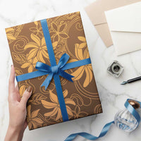 Tiare Tahiti Wrapping Paper Brown Polynesia Motifs - Polynesian Pride
